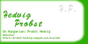 hedvig probst business card